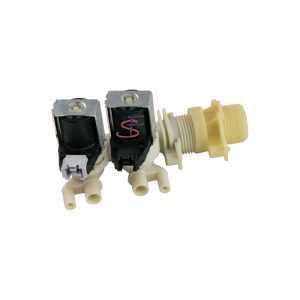 ELECTROVALVULA DUPLA C/FICHAS E SAIDAS LATERAIS ARISTON INDESIT  097712